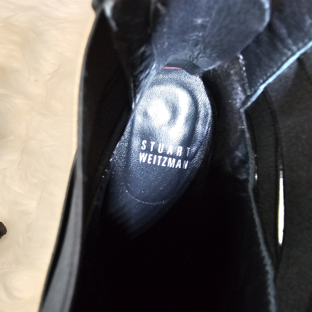 Stuart Weitzman Black Heel Ankle Boots - Picture 6 of 15